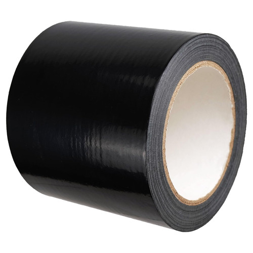 Autrends Vapor Barrier Tape, 7 Mil Black Polyethylene Tape Sealing Moisture Barrier Seam, Seal Tape for Crawl Space, Underlayment, Marine Use, Insulation Tape, Waterproof, 4 Inch, 180 Foot Roll