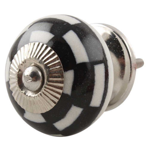 Indian Shelf 4 Pieces Farmhouse Knobs | Floral Decorative Cabinet Knobs | Fancy Drawer Knobs Black | Modern Dresser Knobs Ceramic | Drawer Knobs and Pulls | Drawer Pulls Vintage