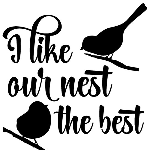 I Like Our Nest The Best Bird Home Love Family Wall Decals for Walls Peel and Stick Wall Art murals Black Medium 18 Inch I Like Our Nest The Best Bird Home Love Family Wall Decals for Walls Peel and Stick Wall Art murals Black Medium 18 Inch