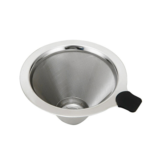 Pour Over Coffee Filter, Reusable Drip Coffee Filter, Reusable Stainless Steel Mesh Dripper, Manual Reusable Permanent Coffee Cone Stainless Steel Dripper