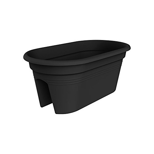 Exaco Trading Co. BPC-Black Exaco Bridge Planter with Cover Exaco Trading Co. BPC-Black Exaco Bridge Planter with Cover