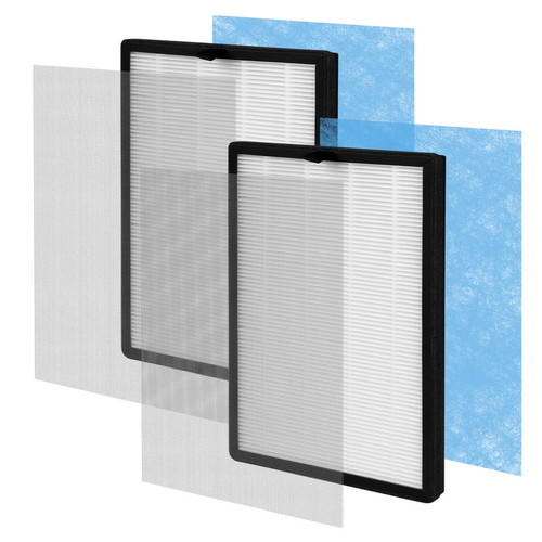 FCFMY 2 Packs 8L True HEPA Replacement Filters Compatible with Okaysou AirMax 8L Purifier, Includes 2 pcs 3-in-1 Ultra-HEPA Filters