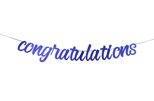 Congratulations Banner Blue Glitter Congratulations Graduation Banner Congratulations Banner Graduation 2023 Congratulations Graduation Party Decorations for College Graduation Party Decorations