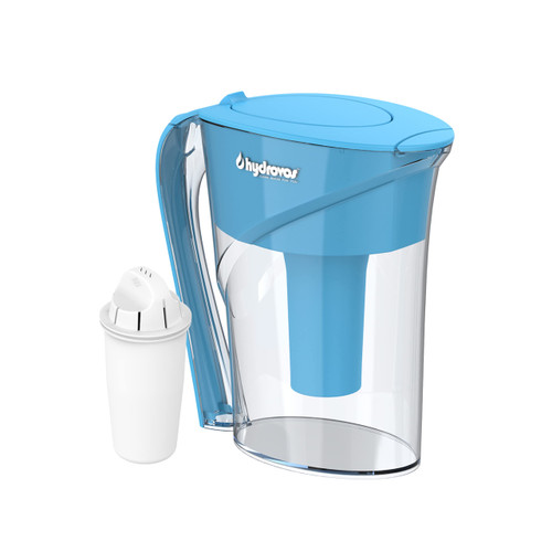 Hydrovos Water Filter Pitcher for Drinking Water, 7-Cup Capacity, BPA Free, Reduces Chlorine Taste and Odor from Tap Water, One Included Filter Lasts 3 Months