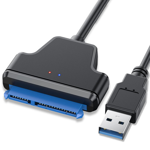 EYOOLD USB 3.0 to SATA Adapter Cable External Hard Drive Adapter for 2.5in HDD/SSD, Support UASP (2.5 USB to sata, Black)