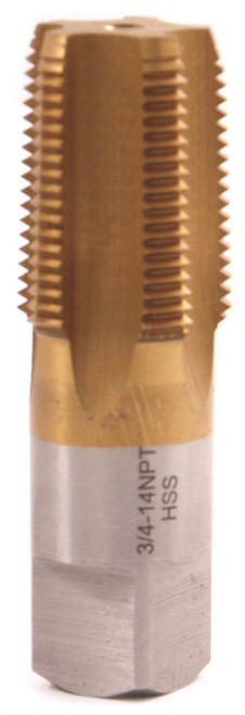 HHIP 1011-3330 3/4-14 Tin Coated Taper Pipe Tap