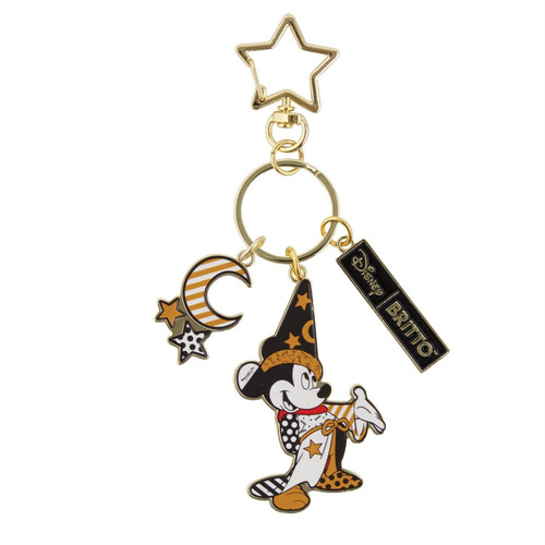 Enesco Disney Britto Midas Fantasia Sorcerer Mickey Mouse Keychain, 6 Inch, Multicolor