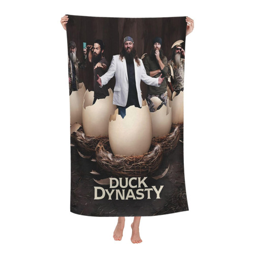BATCHONE Duck Reality Show Dynasty Programme Quick Dry Beach Towel Soft Lightweight Pool Bath Towels for Sports Beach Gym 32x52 Inch BATCHONE Duck Reality Show Dynasty Programme Quick Dry Beach Towel Soft Lightweight Pool Bath Towels for Sports Beach Gym 32x52 Inch
