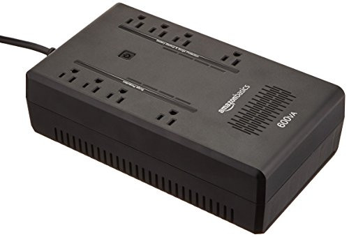 AmazonBasics Standby UPS 600VA 360W, 8 Outlets