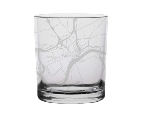 Knoxville City Map Whiskey Glass Tennessee Knoxville City Map Whiskey Glass Tennessee