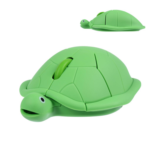 PloutoRich Wireless Mouse 2.4Ghz Cute Turtle Shape Wireless Computer Mouse 1200DPI Cordless Mouse Kids Optical Mouse Wireless Mouse for Laptop Computer (Green)