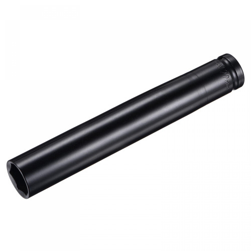 uxcell 1/2" Drive by 22mm Deep Impact Socket, Heat-Treated CR-V Steel 8" Length, 6-Point Metric Sizes