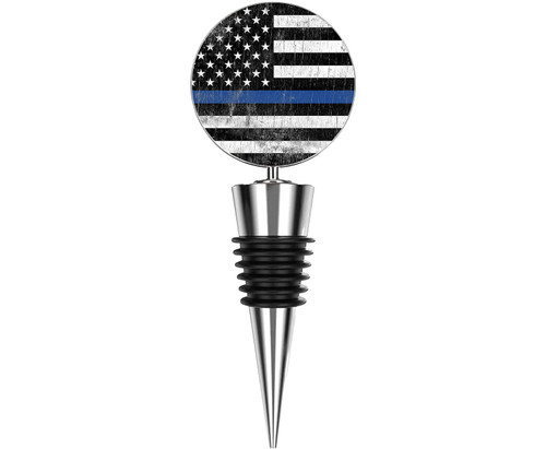 American flag Wine and Beverage Bottle Stopper,Stainless Steel Wine Saver,Wine Bottle Cork Used For Gift,Bar, Holiday Party, Wedding