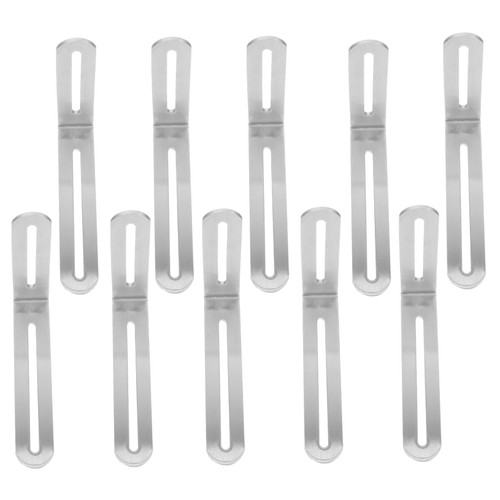 SEWOART 10pcs Corner Code Stainless Shelf Heavy Duty Shelving Shelf for Cabinet Shelf for Corner Metal Brackets L Slotted Support Shelf Bracket Right Angle Corner Bracket Stainless Steel