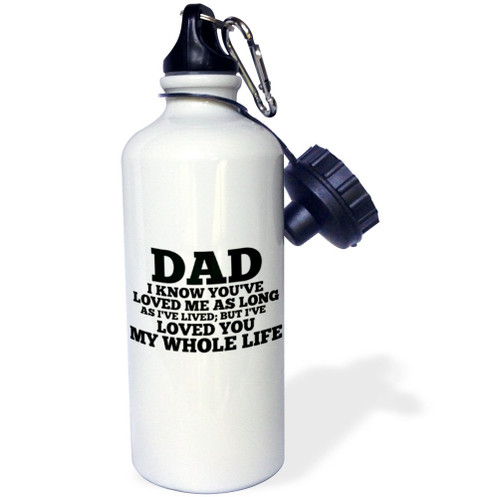 3dRose Dad-Love you my whole life Black-Sports Water Bottle, 21oz , 21 oz, Multicolor 3dRose Dad-Love you my whole life Black-Sports Water Bottle, 21oz , 21 oz, Multicolor
