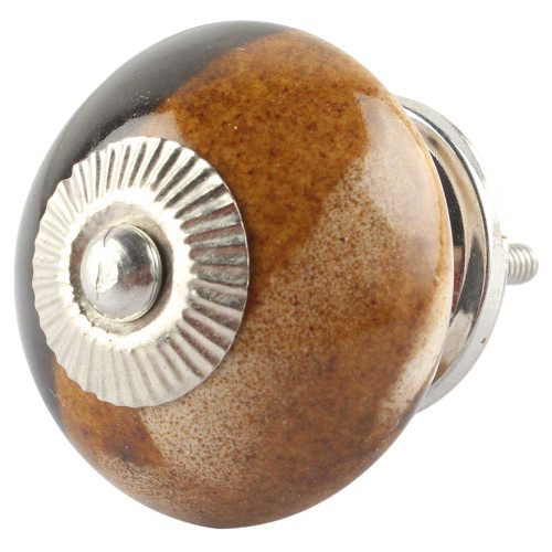 Indian Shelf 4 Pieces Kitchen Hardware Knobs and Pulls | Solid One Hole Cabinet Pulls | Cabinet Knobs Black | Cabinet Knobs for Bathroom Ceramic | Bathroom Drawer Knobs | Modern Knobs for Dresser