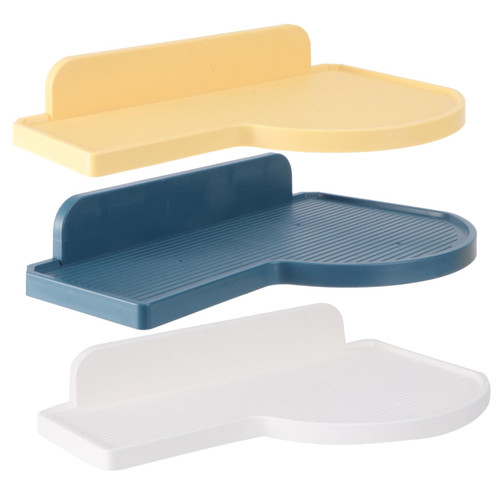 VOSAREA 3pcs Storage Rack Towel Holder Stand Wall Mounted Shelves for Storage Shelf Storage Rack Bathroom Wall Shelves Metal Shelving Metal Holder Wall Storage Shelf Bathroom Storage Shelf