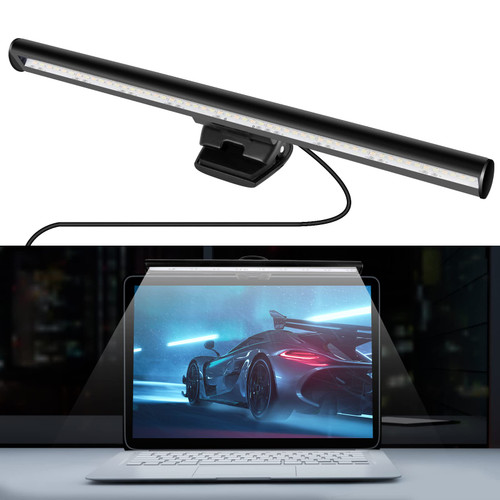 skybess Monitor Light Bar for Laptop, USB e-Reading LED Monitor Lamp Eye-Caring Screenbar Task Lamp for Office/Home, Adjustable Brightness/Color Temperature, No Screen Glare, Space Saving