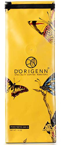 D'Origenn Specialty Coffee Box, Tolima - Ground Premium Colombian Coffee, Medium Roast / 100% Arabica, Single Origin | 21units: 12oz each