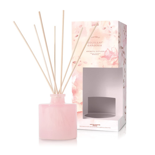 Thymes Petite Diffuser - 4 Fl Oz - Goldleaf Gardenia Thymes Petite Diffuser - 4 Fl Oz - Goldleaf Gardenia