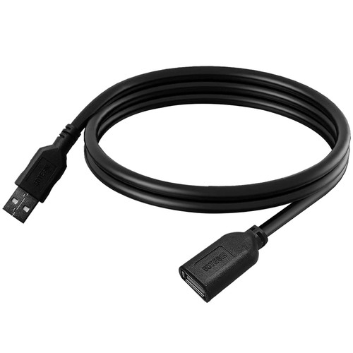 SOTESIN USB Extension Cable 2ft USB 2.0 Extender Cord USB to USB Extension Cable Short USB Type A Male to Female Cable for Printer, Keyboard, Mouse, Flash Drive, Hard Drive with 5 Ties