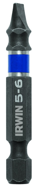 IRWIN Tools 1899860 Impact Performance Series Screwdriver Power Bits, 5-6 Slotted, 2-Inch Length, 10-Pack