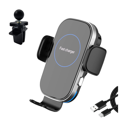 Newringo Wireless car Charger Mount,15W Qi Fast Charging,Auto-Clamping car Charger iPhone Samsung,Mount Windshield Dashboard Air Vent car Phone Charger,Black Newringo Wireless car Charger Mount,15W Qi Fast Charging,Auto-Clamping car Charger iPhone Samsung,Mount Windshield Dashboard Air Vent car Phone Charger,Black