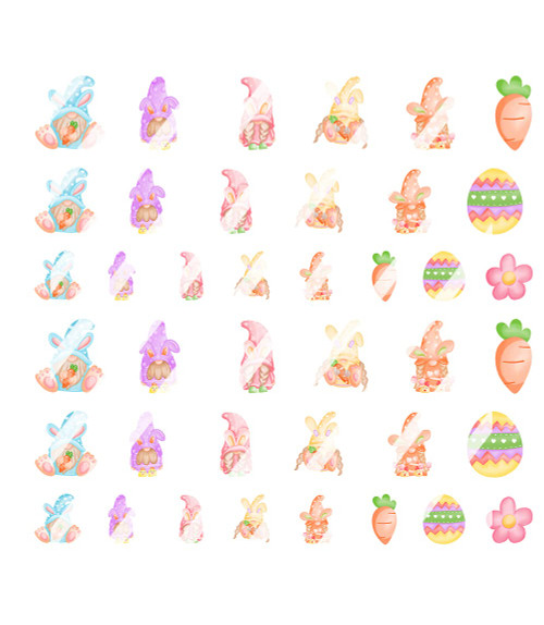 Spring Nail Decals - Easter Gnomes Nail Decals - Gnomes Nail Art Decals - Waterslide Nail Art Decals Spring Nail Decals - Easter Gnomes Nail Decals - Gnomes Nail Art Decals - Waterslide Nail Art Decals