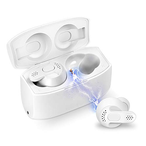 Wireless Earbuds,Bluetooth 5.0 Wireless Earbuds Bluetooth Headphones with Deep Bass HiFi 3D Stereo Sound, Built-in Mic Earphones with Portable Charging Case for Smartphones and Laptops (White) Wireless Earbuds,Bluetooth 5.0 Wireless Earbuds Bluetooth Headphones with Deep Bass HiFi 3D Stereo Sound, Built-in Mic Earphones with Portable Charging Case for Smartphones and Laptops (White)