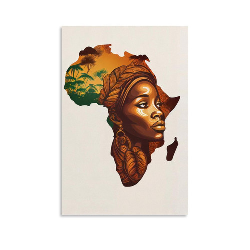 African American Art Black Women Canvas Wall Art Black Woman Interior Decoration Art Poster Wall Art Poster Decorative Painting Canvas Wall Posters And Art Picture Print Modern Family Bedroom Decor Po