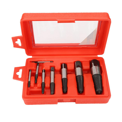 Damaged Screw Extractor Set,Bolt Extractor Kit,8Pcs Broken Screw Bolt Extractors Remover Damaged Screw Bolt Removing Tool,Rustproof and Sturdy,Gifts for Men