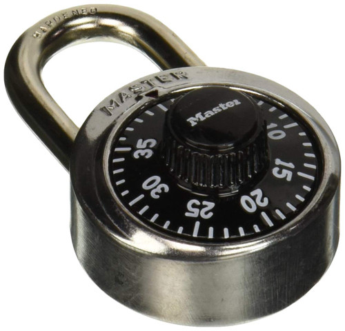 Master Lock 1500D 1-7/8in. Wide Combination Dial Padlock, Silver, 1 Pack