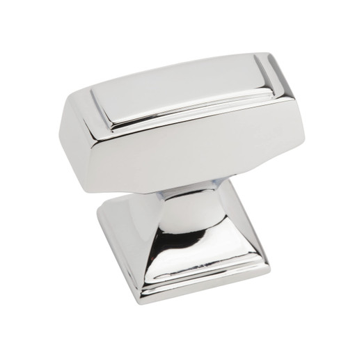 Amerock | Cabinet Knob | Polished Chrome | 1-1/4 inch (32 mm) Length | Mulholland | 1 Pack | Drawer Knob | Cabinet Hardware