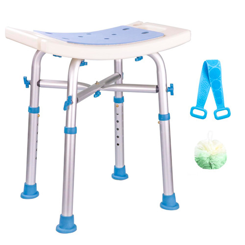 Icedeer Shower Stool,Shower Bench Seat,Shower Chair for Inside Shower and Bathtub,with Shower Head Holder,Bath Chair,Shower Stool for Elderly,Senior,Disable,Pregnant,Tool-Free,Capacity 500lbs