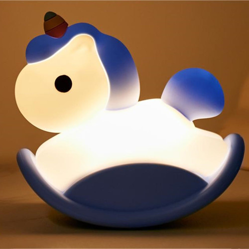 Kettalk Rocking Horse Night Light, Silicone Dimmable Nursery Nightlight LED Squishy Night Lamp with Timing,USB Rechargeable Bedside Touch Lamp for Kids Bedroom (Blue) Kettalk Rocking Horse Night Light, Silicone Dimmable Nursery Nightlight LED Squishy Night Lamp with Timing,USB Rechargeable Bedside Touch Lamp for Kids Bedroom (Blue)