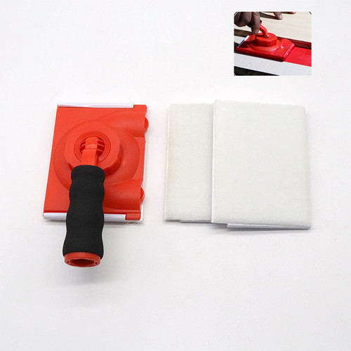 DIQQHI Multi-Functional Trim Paint Edger Set with Guide Wheels and Rotatable Handle, Including Two Replacement Pads, Easily Trim Wall Corners and Hard-to-Reach Areas