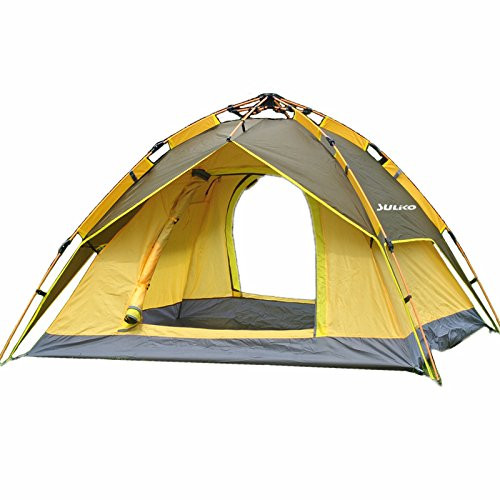 Suliko Family Camping Tent, 2-3 Person 3 Usages Double Layer Waterproof Sun Shelter, Automatic Instant Pop Up Tents for Outdoor Suliko Family Camping Tent, 2-3 Person 3 Usages Double Layer Waterproof Sun Shelter, Automatic Instant Pop Up Tents for Outdoor