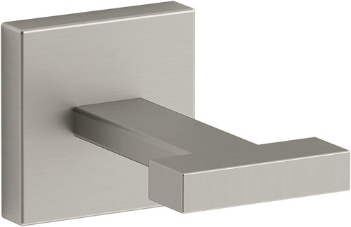 Kohler K-23290-BN Square Robe Hooks, Vibrant Brushed Nickel