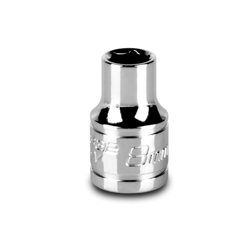 Capri Tools 8 mm Shallow Socket, 3/8-Inch Drive, 6-Point, Metric