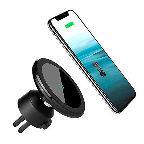Wireless Car Charger Mount Magnetic Phone Holder, Qi 10W Fast Charging Pad, Dashboard & Windshield Car Mount Charger for iPhone X, 8/8 plus, Samsung S7/S8+/Note 7 & Qi Enabled Devices Wireless Car Charger Mount Magnetic Phone Holder, Qi 10W Fast Charging Pad, Dashboard & Windshield Car Mount Charger for iPhone X, 8/8 plus, Samsung S7/S8+/Note 7 & Qi Enabled Devices