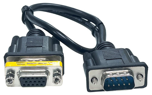 RGB CGA 9-Pin Male to VGA HD15 Pin Female Adapter Cable - 1.5FT Long