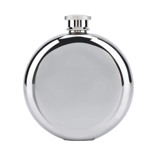 BORDSTRACT 5oz/150ml Round Whiskey Flask, Mini Portable Stainless Steel Wine Flask, Flasks Liquor Pocket Container for Drinking Thickening Hip Flasks