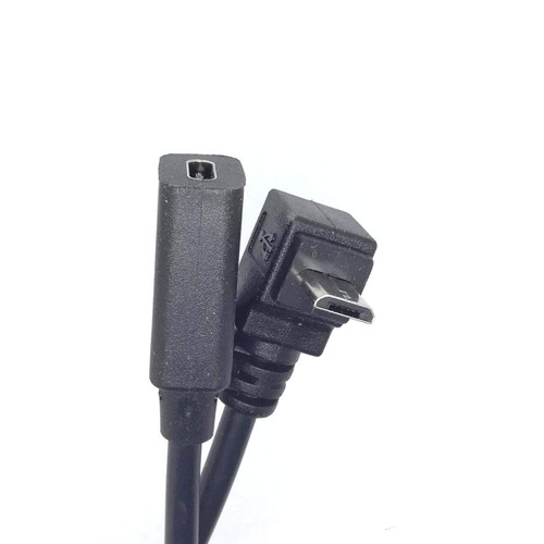 GuangMaoBo USB Type C to 90 Degree Micro USB Cable,Type-C Female to 90 Degree Micro-B Micro Male USB Charging Data OTG Charger Convertor Adapter Cord Cable [ Down Angle ]