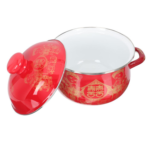 Happyyami Stock Pot Stock Pot Stock Pot Stock Pot Stock Pot Enamel Stew Pot Enamel Stewing Pot Soup Pot with Lid Enameled Oven Cooking Pot Cooking Pot Cooking Pot Cooking Pot Cooking Pot