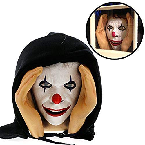 Scary Peeper - Clown Halloween Decoration - Giggle - the True-to-Life Window Prop