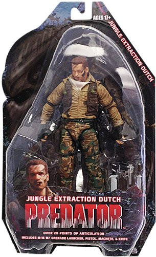 Neca 7" Predators Series 8 Jungle Extraction Dutch Schaefer Arnold Schwarzengger Action Figure