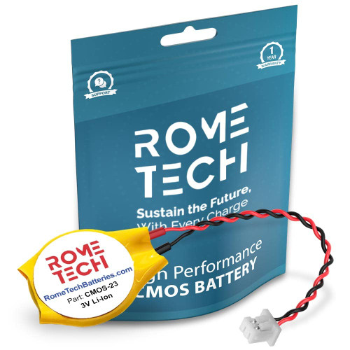 Rome Tech RTC CMOS Battery for ASUS ROG Strix GL502VM GL503 GL503GE GL503VD GL553 GL553VW GL553VD GL553VE GL702V - BIOS CMOS Battery ML1220 with 2 Pin Wire Cable