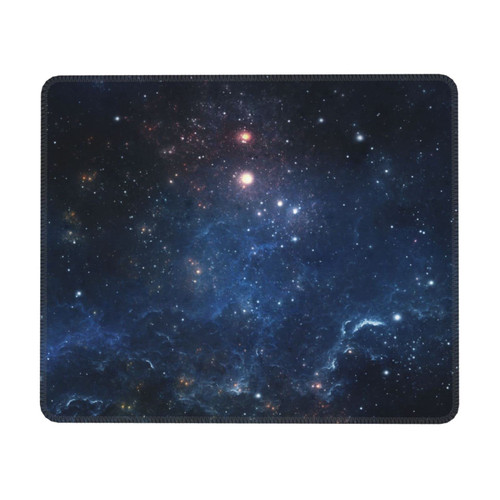 Mouse Pad Galaxy Space Starry Sky Mouse Pads for Wireless Mouse Personalized Custom Mouse Mat with Stitched Edges Non-Slip Rubber Base Computer Mouse Pad for Office Laptop