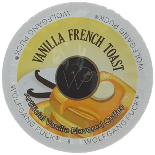 Wolfgang Puck Flavored Coffee Single Serve Cups, Vanilla French Toast, 96 Count