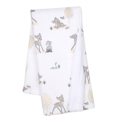 Lambs & Ivy Disney Baby Bambi & Thumper White Minky/Fleece Deer Baby Blanket Lambs & Ivy Disney Baby Bambi & Thumper White Minky/Fleece Deer Baby Blanket
